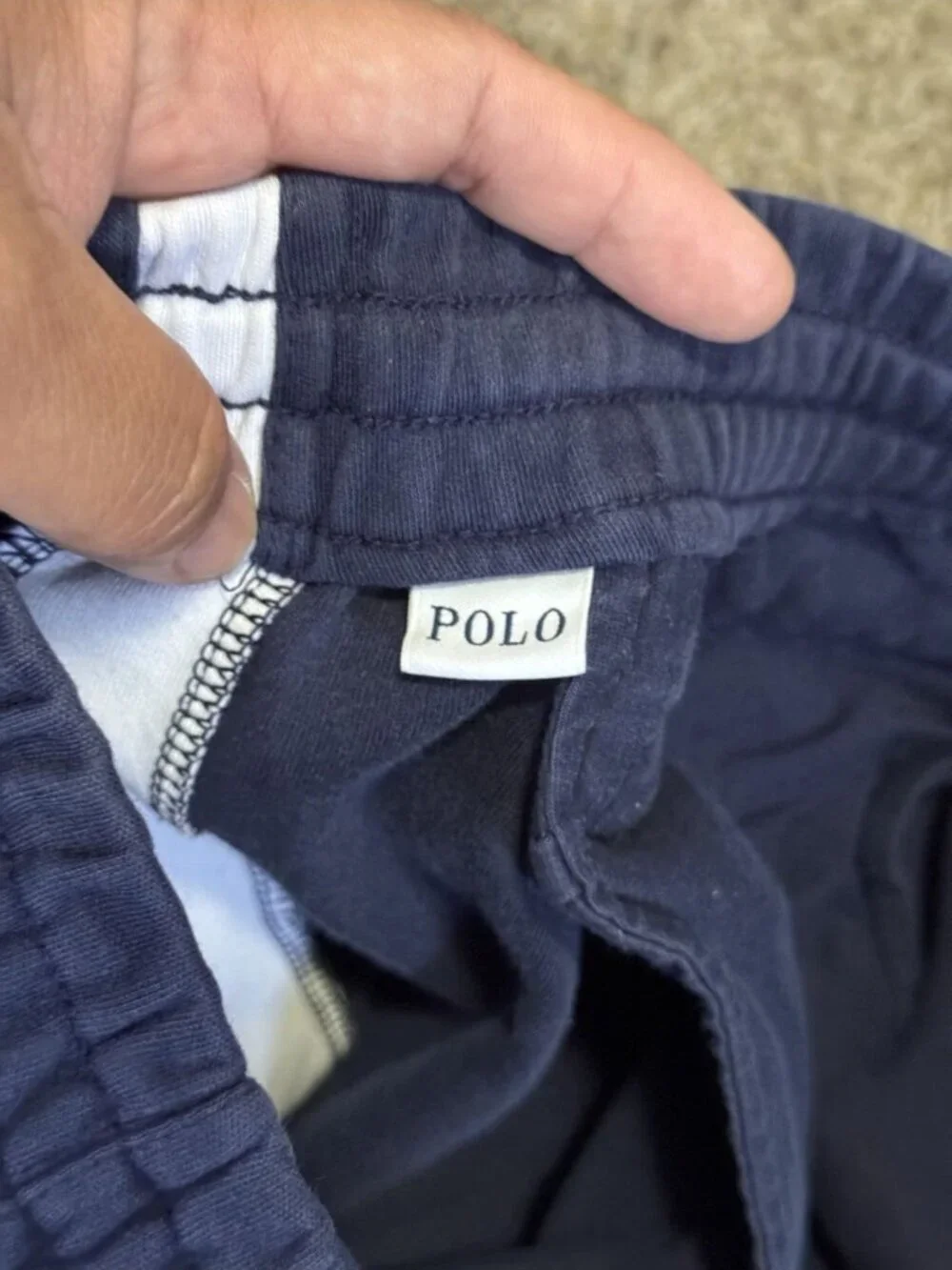 RALPH LAUREN Navy Jogger Sweatpants 28x25.5 Outdoor Track Hiking Athletic Run